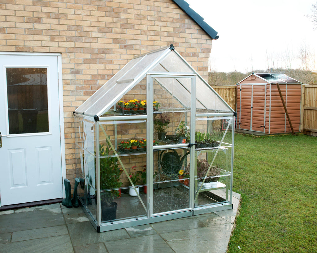Canopia Hybrid 6' x 4' Greenhouse - Silver/Green/Gray