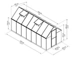 Canopia Mythos 6' x 14' Greenhouse - Silver