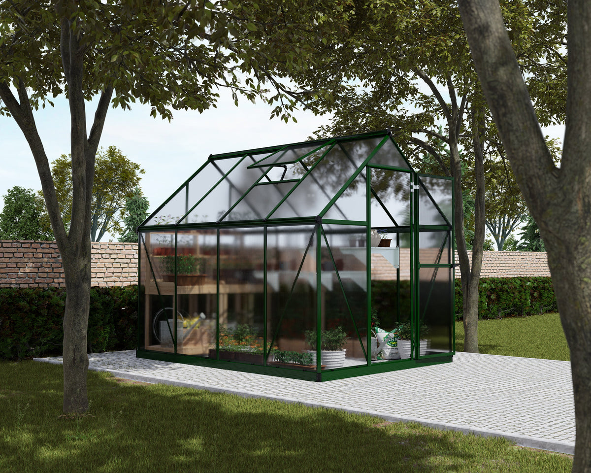 Canopia Mythos 6' x 8' Greenhouse - Silver/Green/Gray