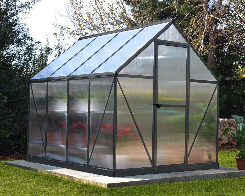 Canopia Mythos 6' x 8' Greenhouse - Silver/Green/Gray