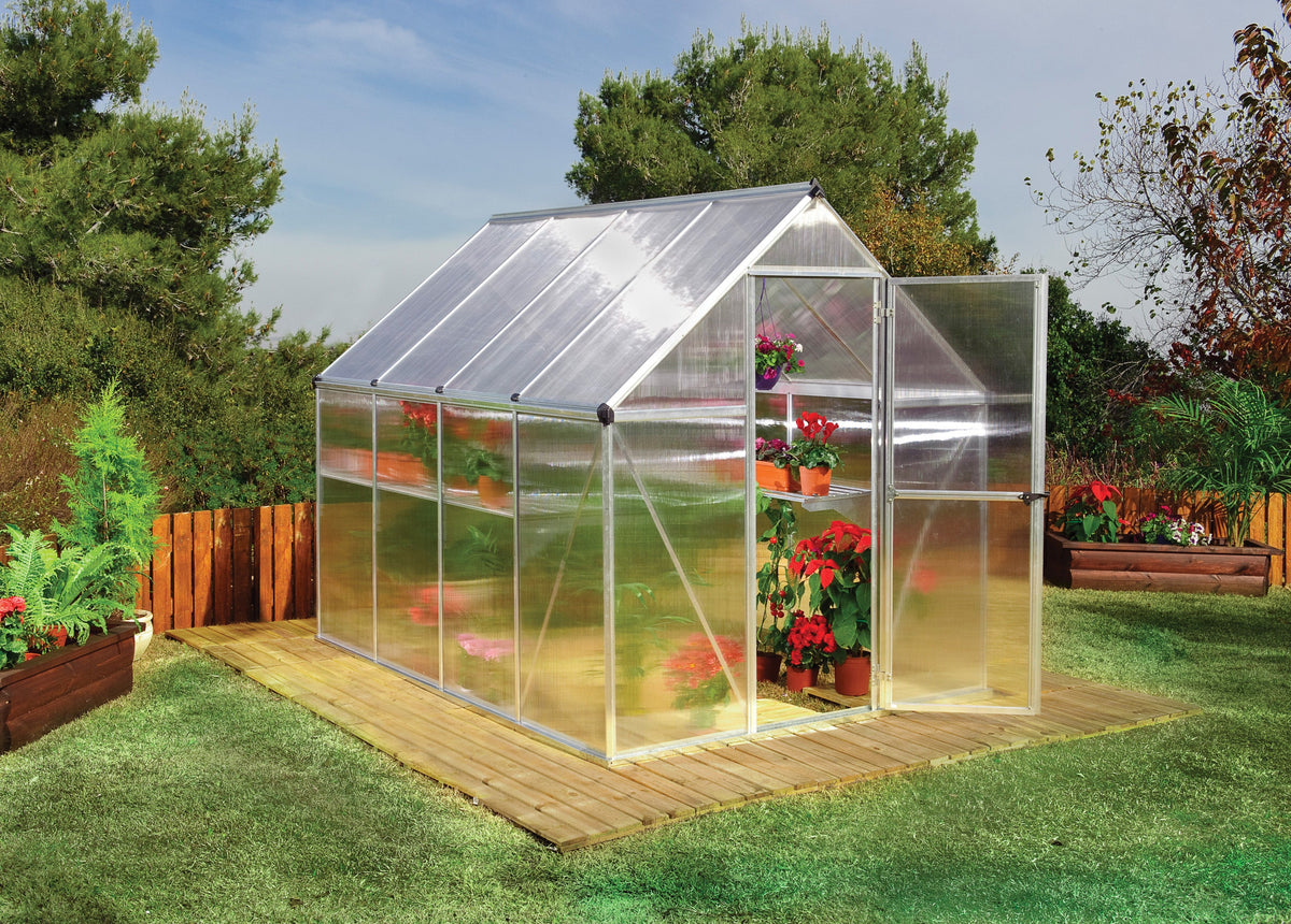 Canopia Mythos 6' x 8' Greenhouse - Silver/Green/Gray
