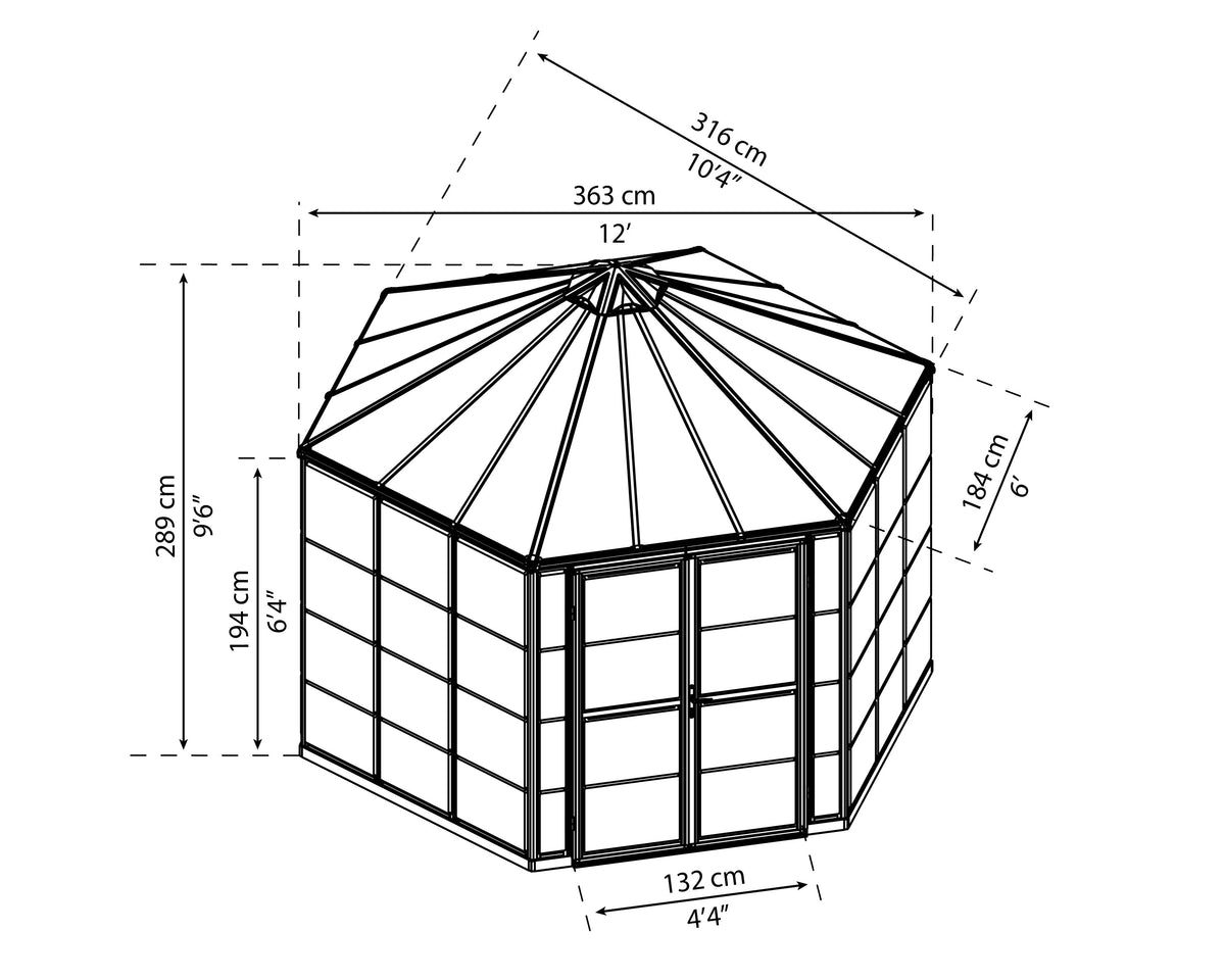Canopia Oasis Hex Greenhouse