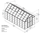 Canopia Snap & Grow 8' Greenhouse - Silver