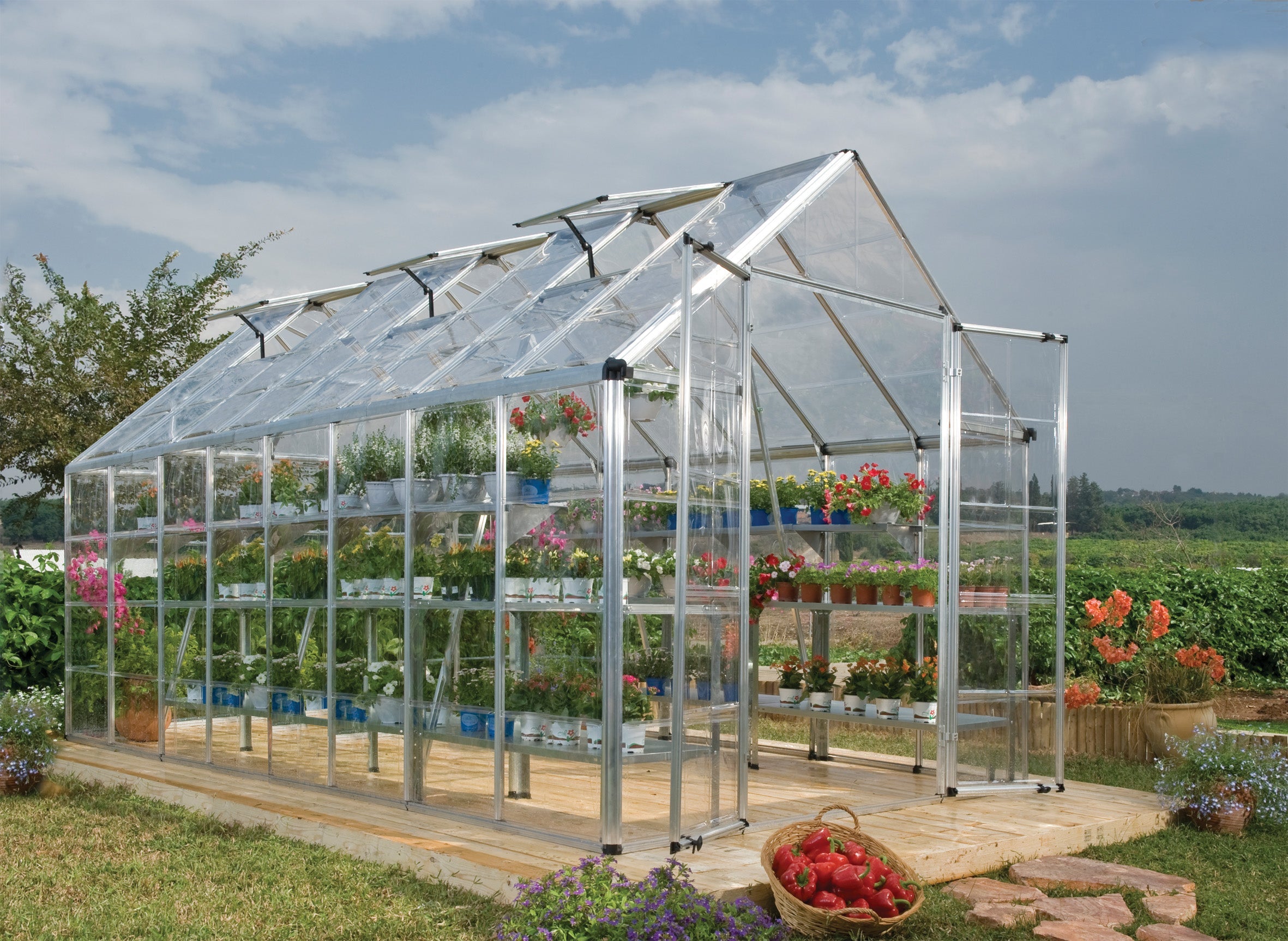 Canopia Snap & Grow 8' Greenhouse - Silver