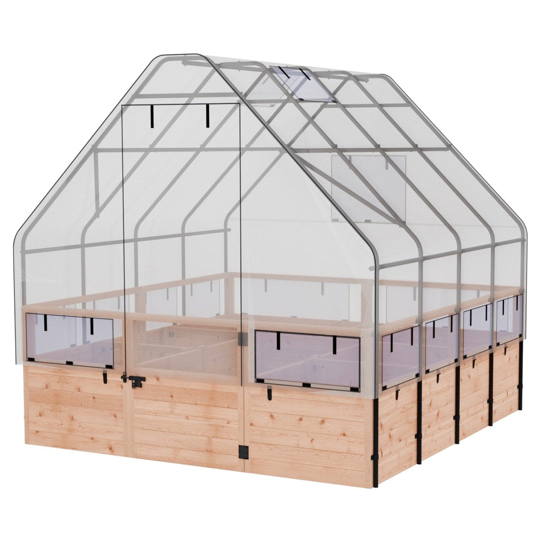 Outdoor Living Today Garden In a Box | 8 x 8 with Greenhouse