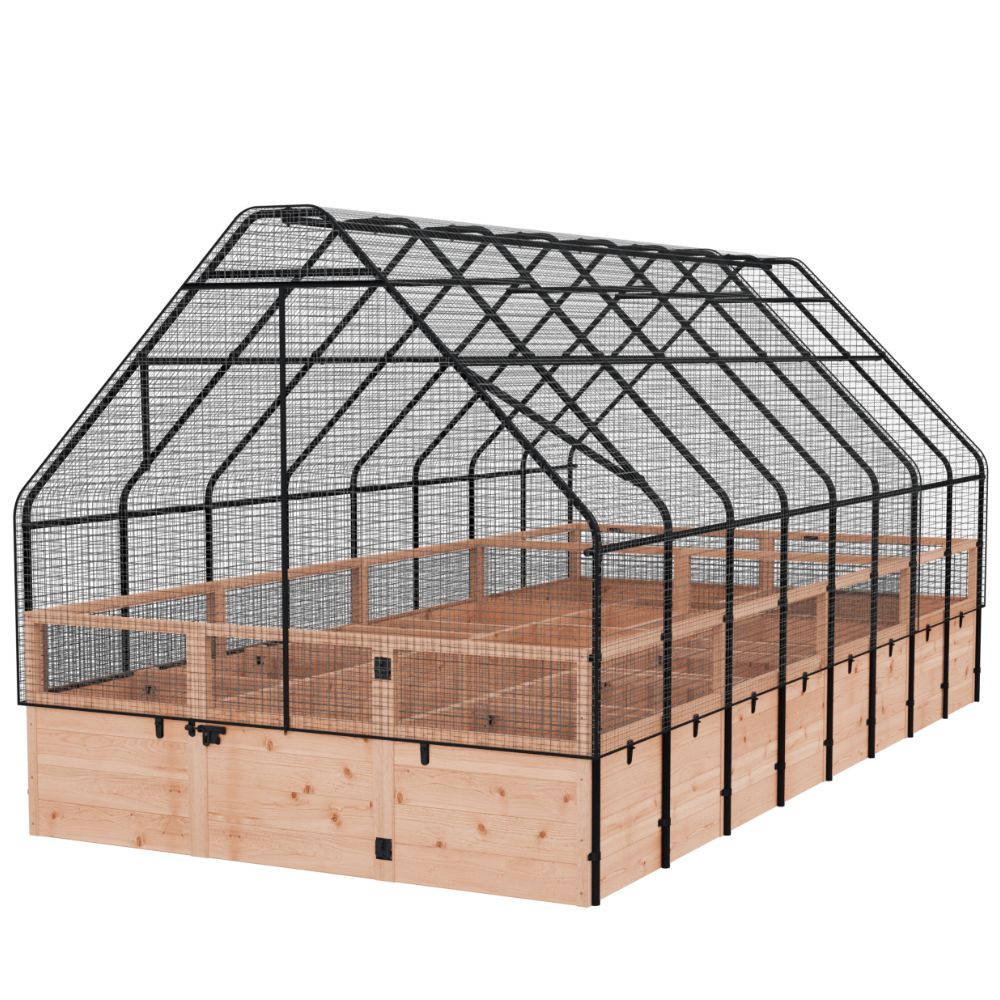 Outdoor Living Today Garden in a Box with Birdnetting Cover | 8 x 16