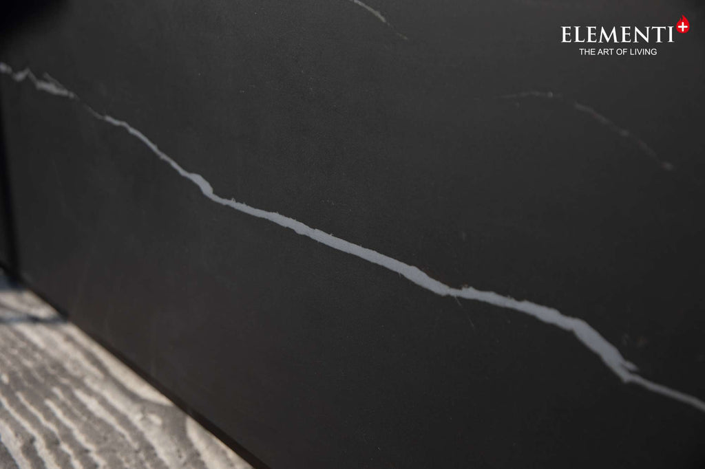 Elementi Plus Varna Marble Porcelain Fire Table