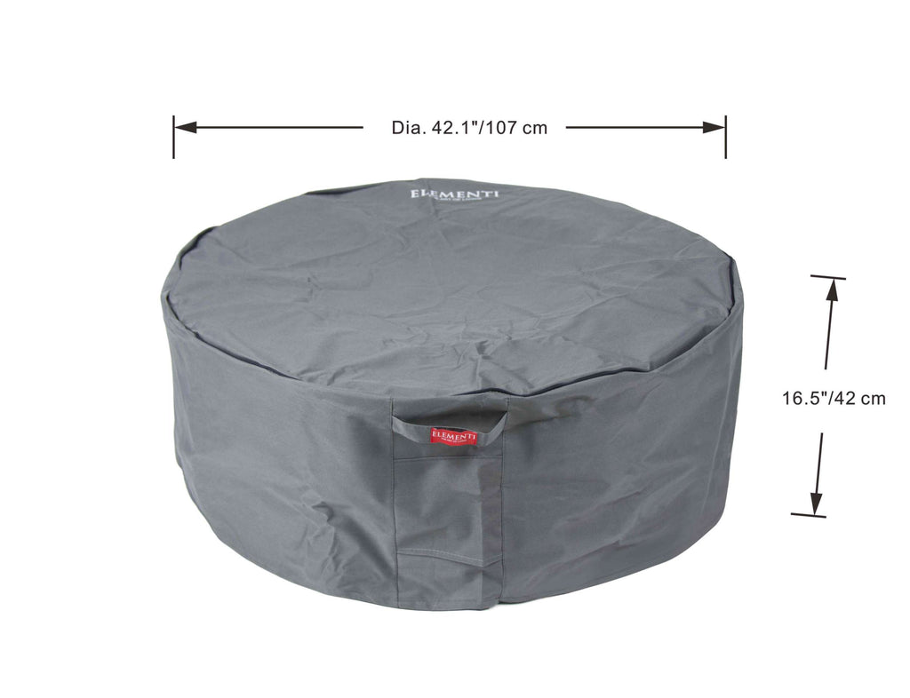 Elementi Plus Colosseo Round Concrete Fire Pit Table