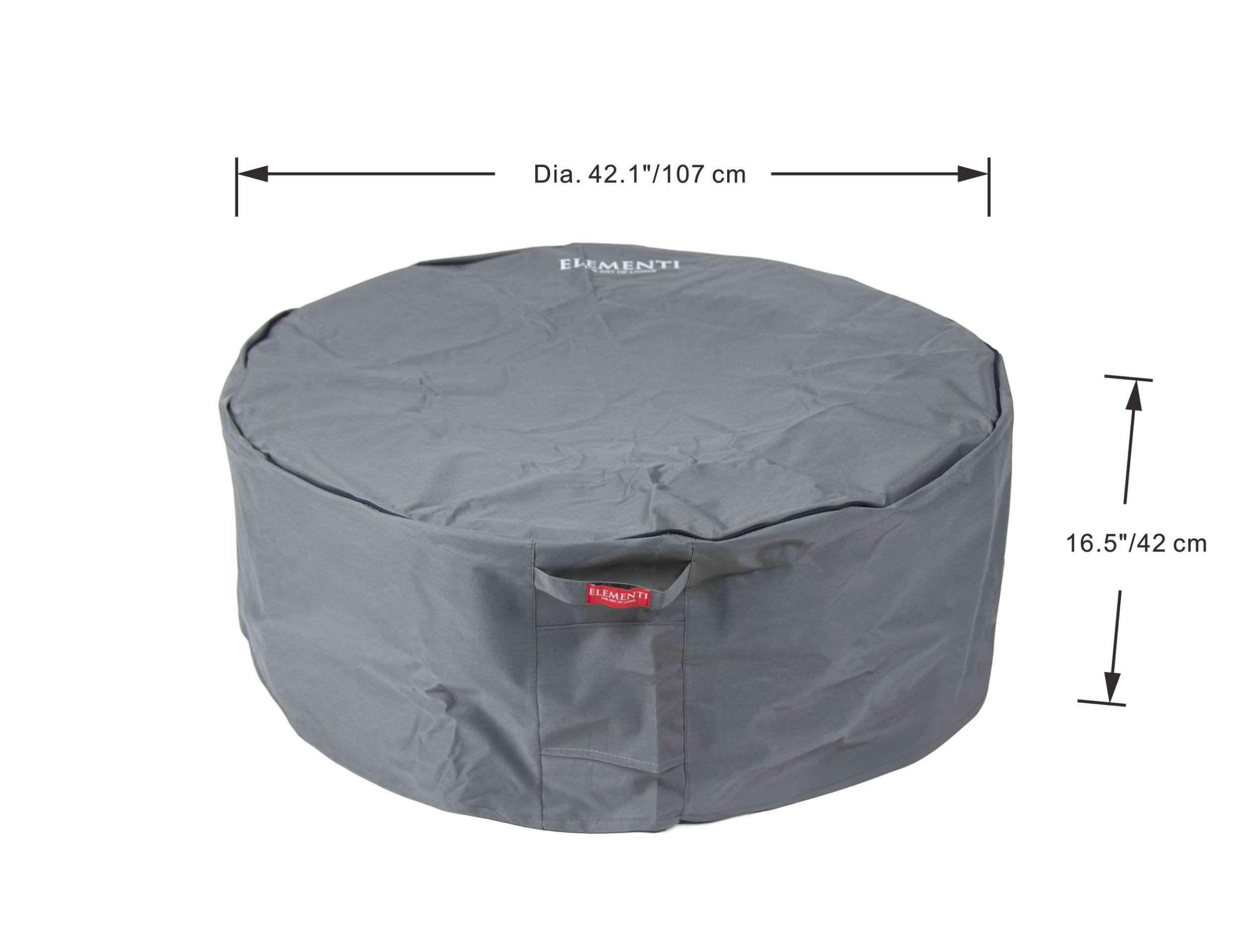 Elementi Plus Colosseo Round Concrete Fire Pit Table