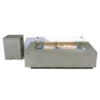 Elementi Plus Meteora Rectangular Concrete Fire Pit Table