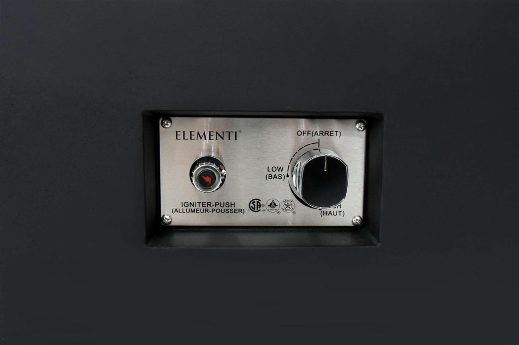 Elementi Plus Copenhagen Marble Porcelain Fire Table