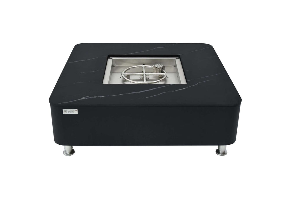Elementi Plus Copenhagen Marble Porcelain Fire Table