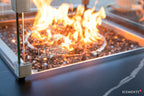 Elementi Plus Copenhagen Marble Porcelain Fire Table