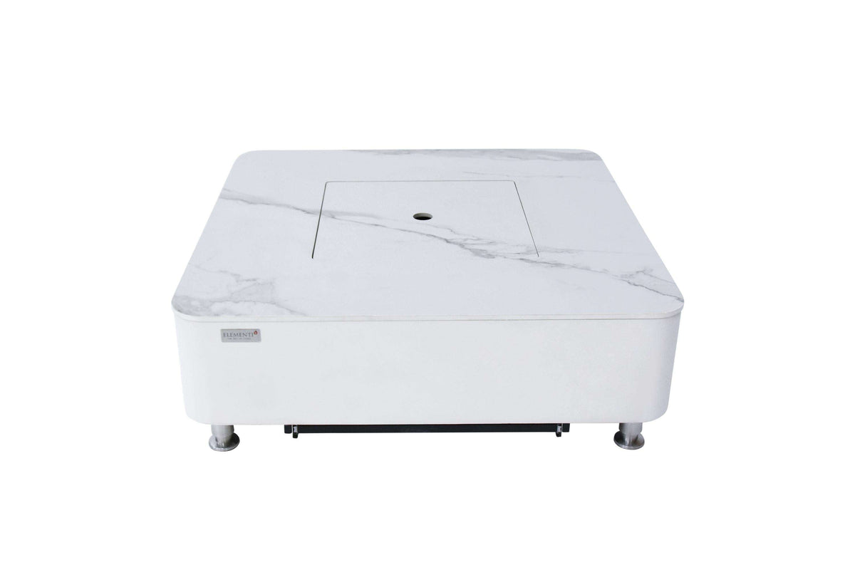 Elementi Plus Annecy Marble Porcelain Fire Table