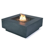 Elementi Plus Bergen Square Concrete Fire Pit Table