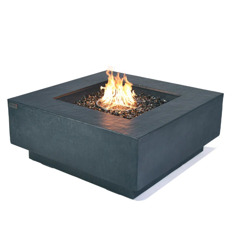 Elementi Plus Bergen Square Concrete Fire Pit Table