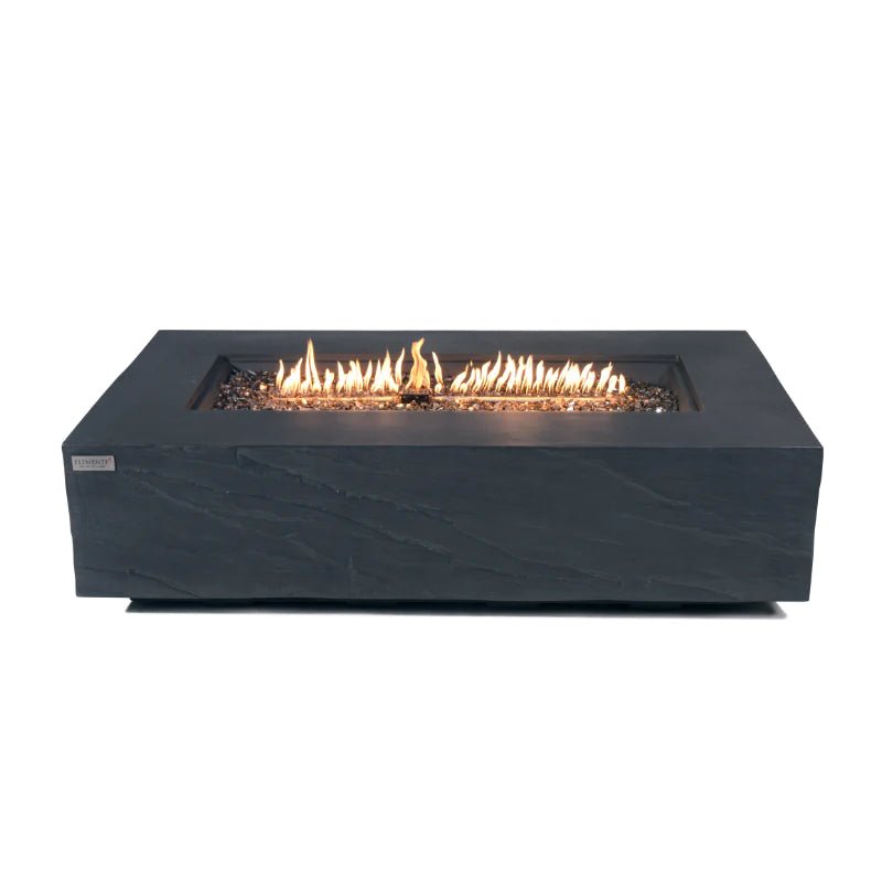 Elementi Plus Cape Town Rectangular Concrete Fire Pit Table