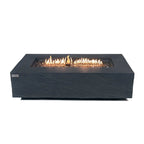 Elementi Plus Cape Town Rectangular Concrete Fire Pit Table