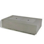 Elementi Plus Meteora Rectangular Concrete Fire Pit Table