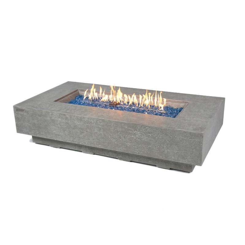 Elementi Plus Riviera Rectangular Concrete Fire Pit