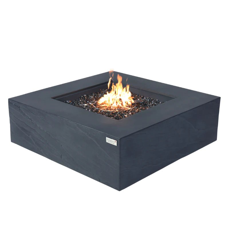 Elementi Plus Roraima Square Concrete Fire Pit Table