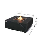 Elementi Plus Sofia Marble Porcelain Fire Table