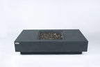 Elementi Plus Cannes Rectangular Concrete Fire Pit Table