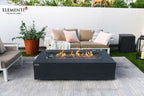 Elementi Plus Cape Town Rectangular Concrete Fire Pit Table
