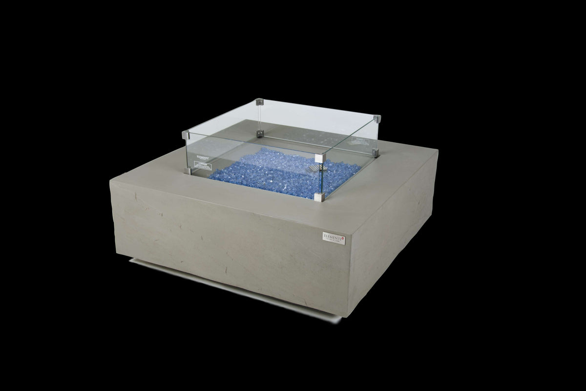 Elementi Plus Capertee Square Concrete Fire Pit Table