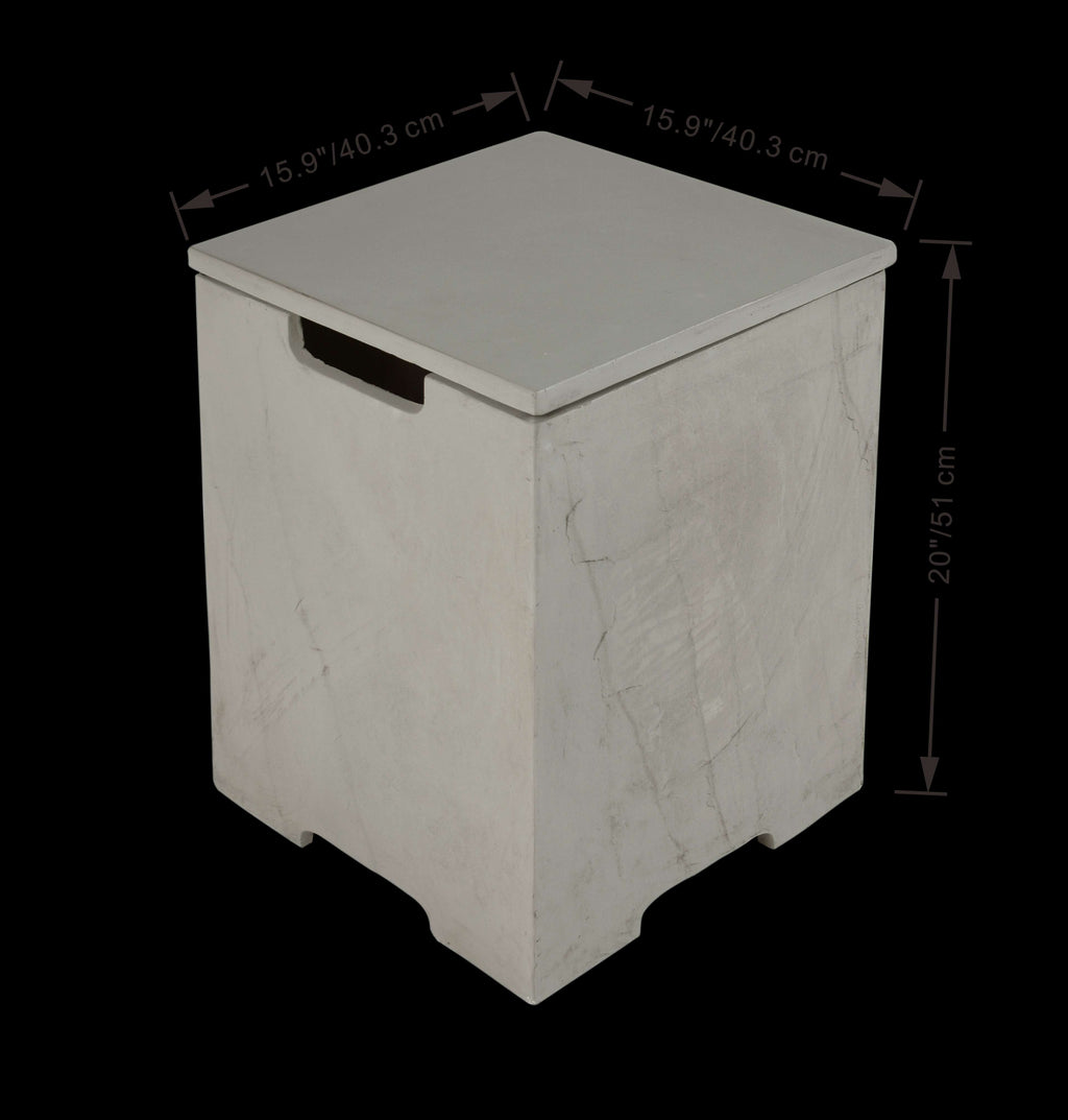Elementi Plus Capertee Square Concrete Fire Pit Table