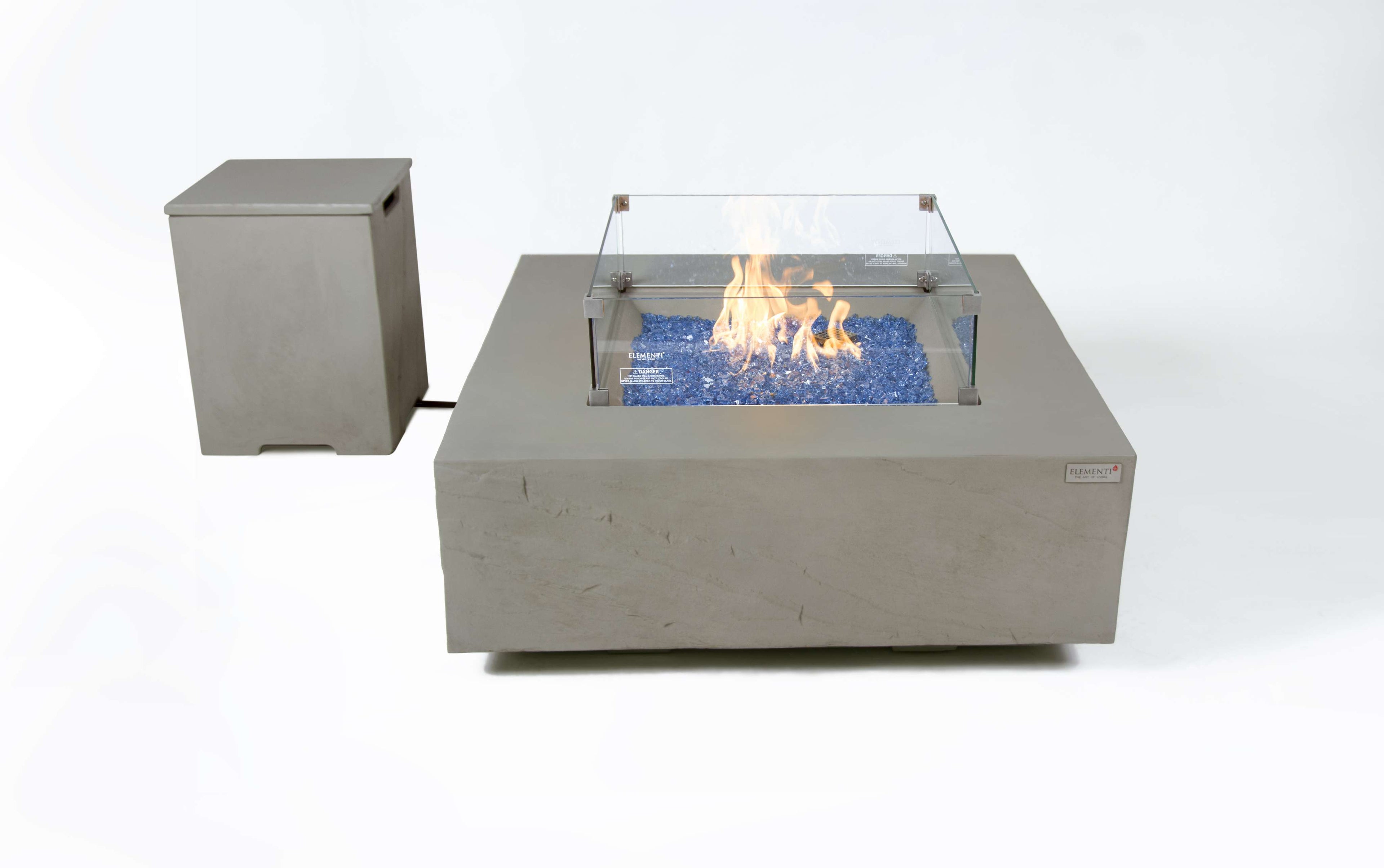 Elementi Plus Capertee Square Concrete Fire Pit Table