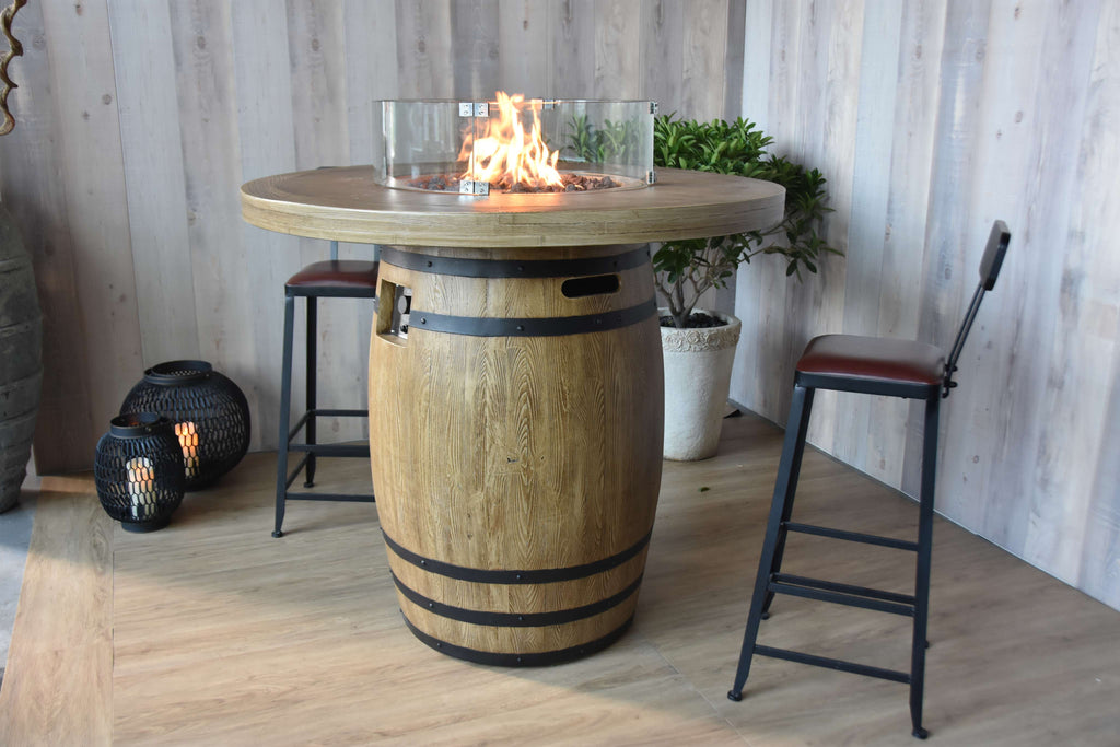 Elementi Lafite Barrel Fire Table