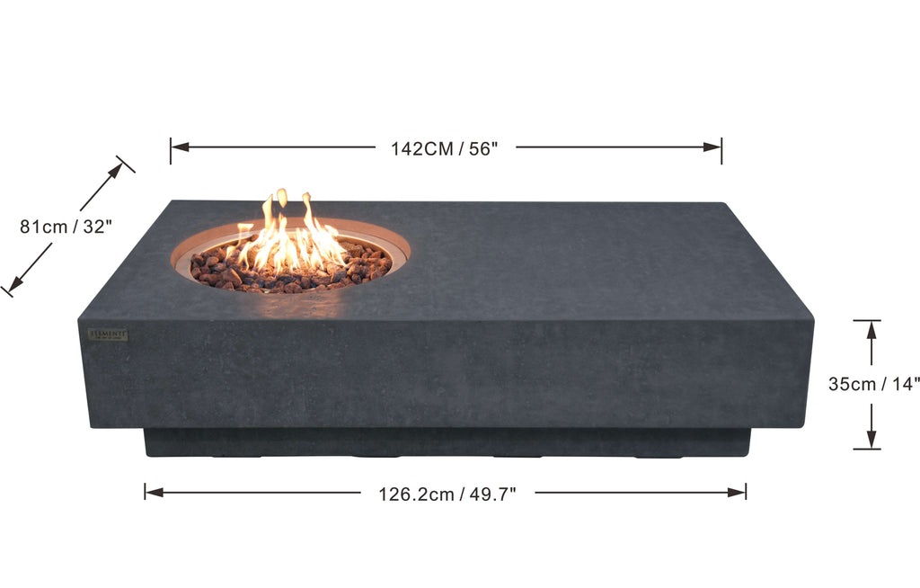 Elementi Metropolis Fire Table