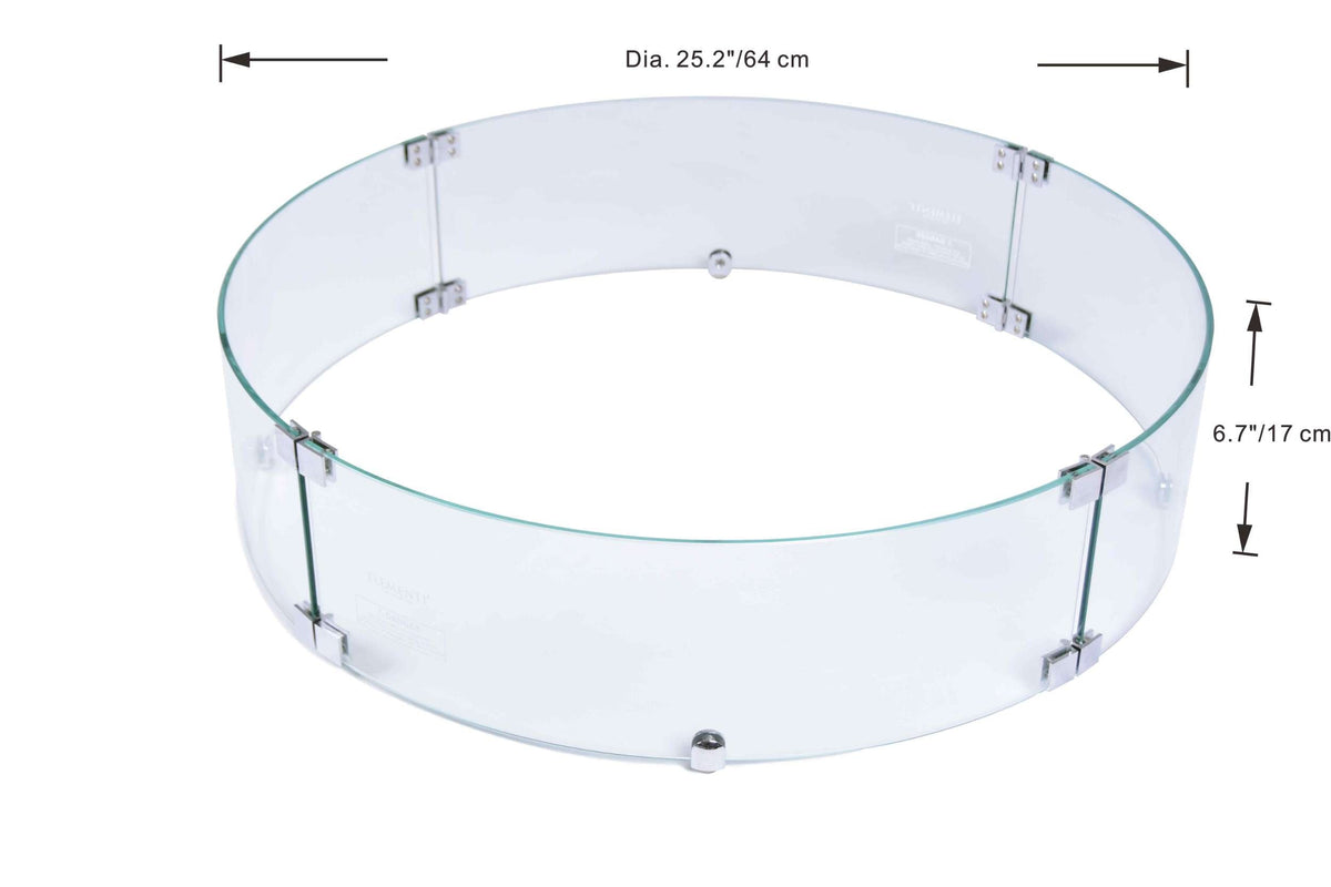 Elementi Plus Colosseo Round Concrete Fire Pit Table