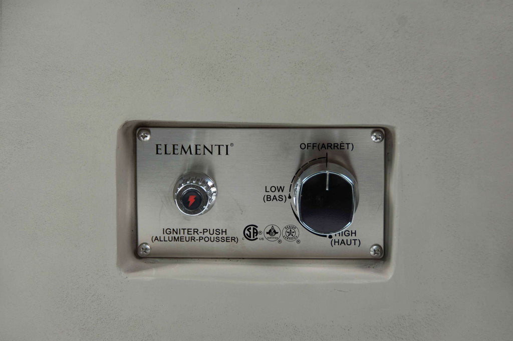 Elementi Plus Colosseo Round Concrete Fire Pit Table