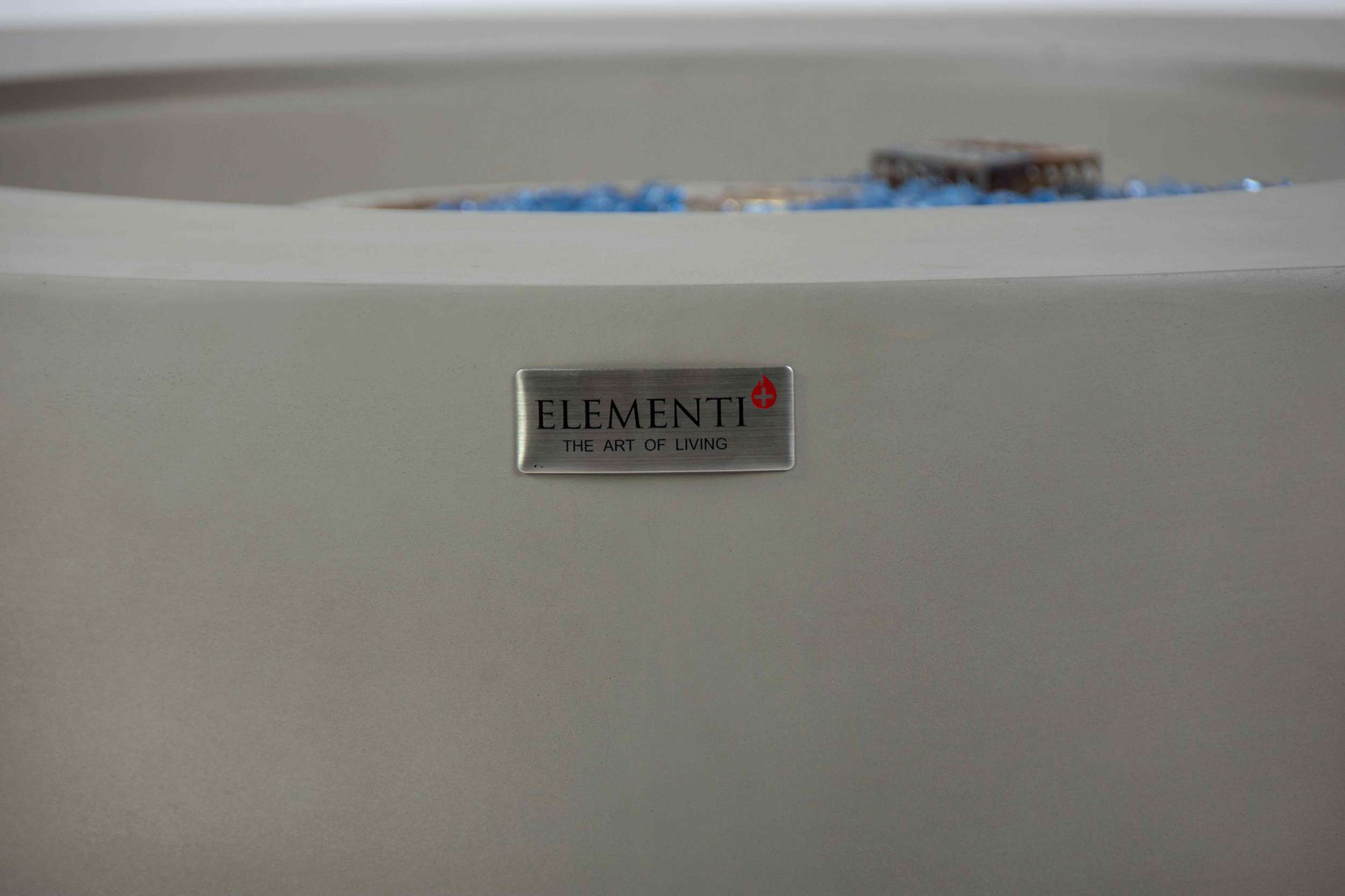 Elementi Plus Colosseo Round Concrete Fire Pit Table