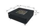 Elementi Plus Copenhagen Marble Porcelain Fire Table
