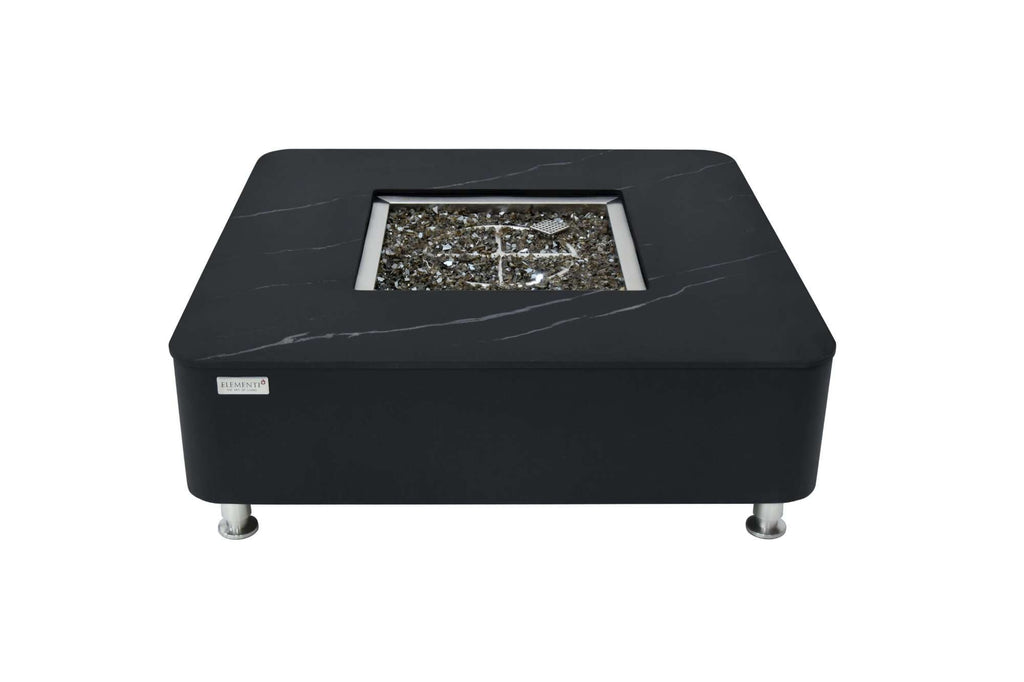 Elementi Plus Copenhagen Marble Porcelain Fire Table