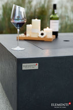 Elementi Plus Bergen Square Concrete Fire Pit Table