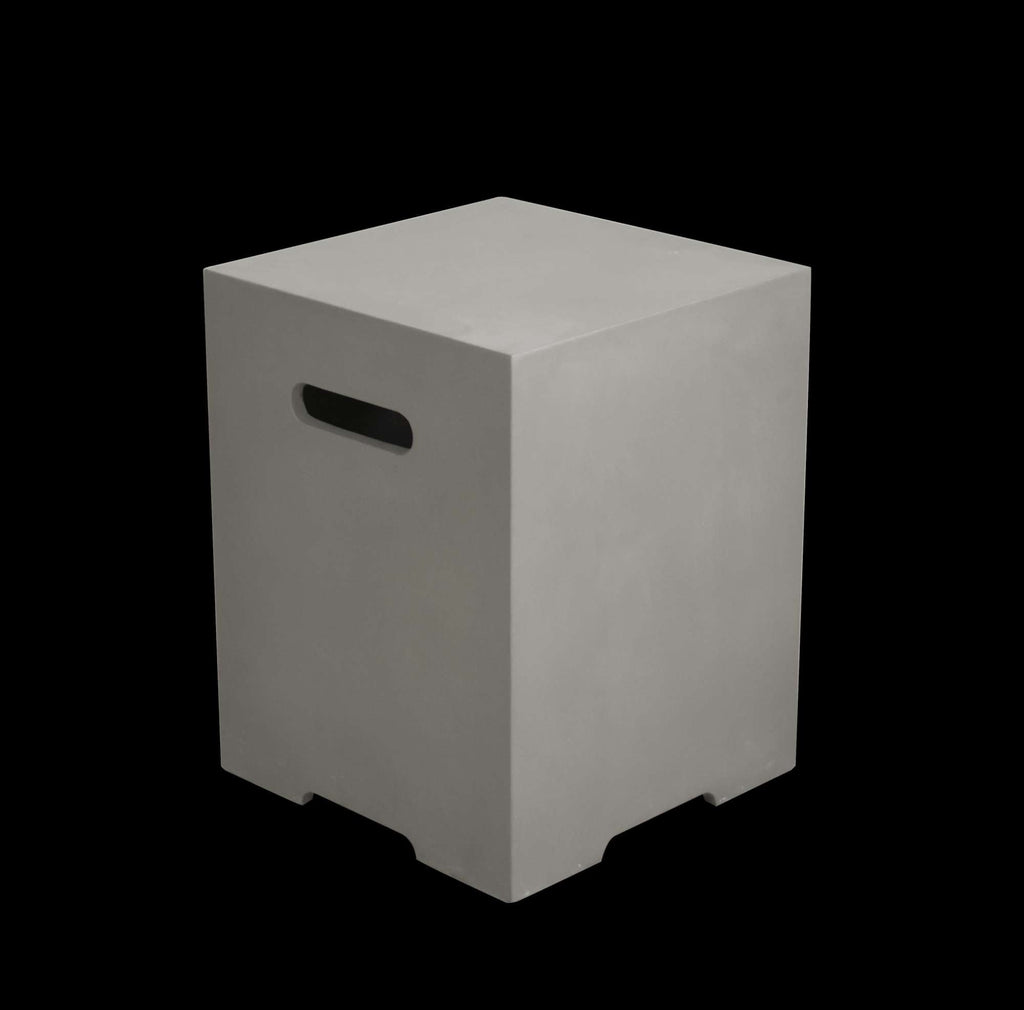 Elementi Plus Lucerne Square Concrete Fire Pit Table