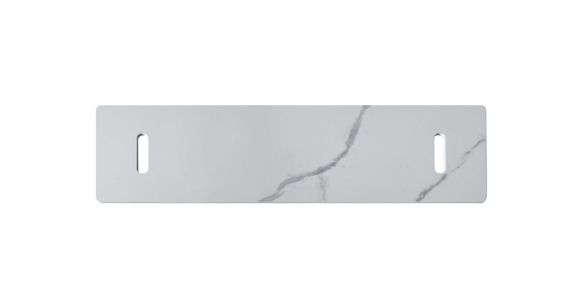 Elementi Plus Athens Rectangular Marble Concrete Base Fire Pit Table