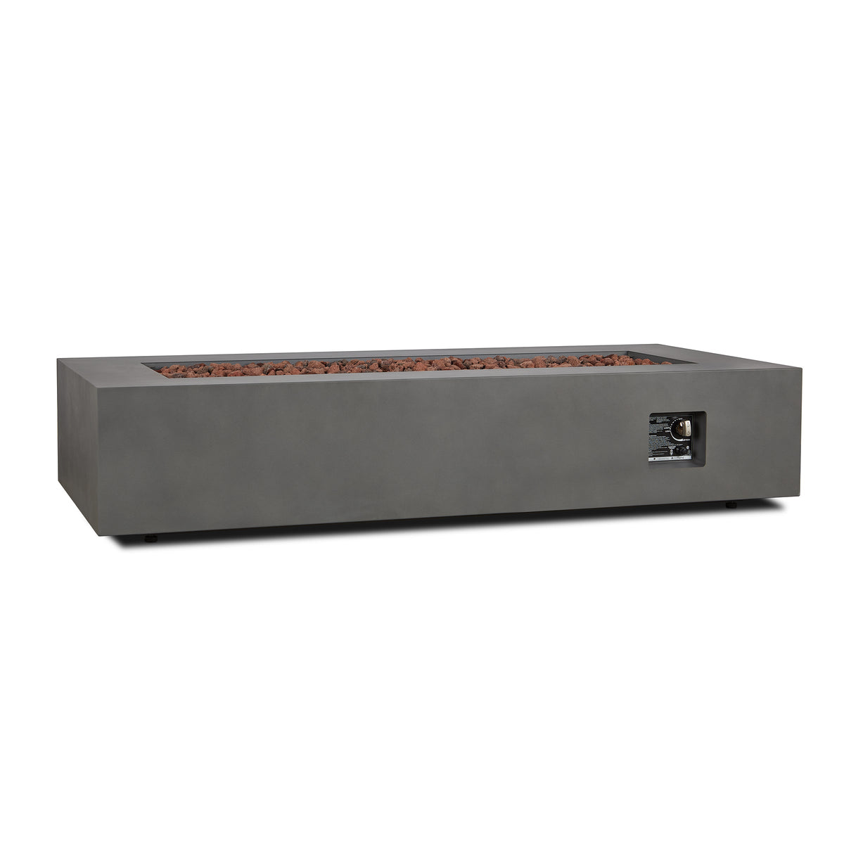 Real Flame Aegean 70" Rectangle Propane or Natural Gas Fire Pit Table