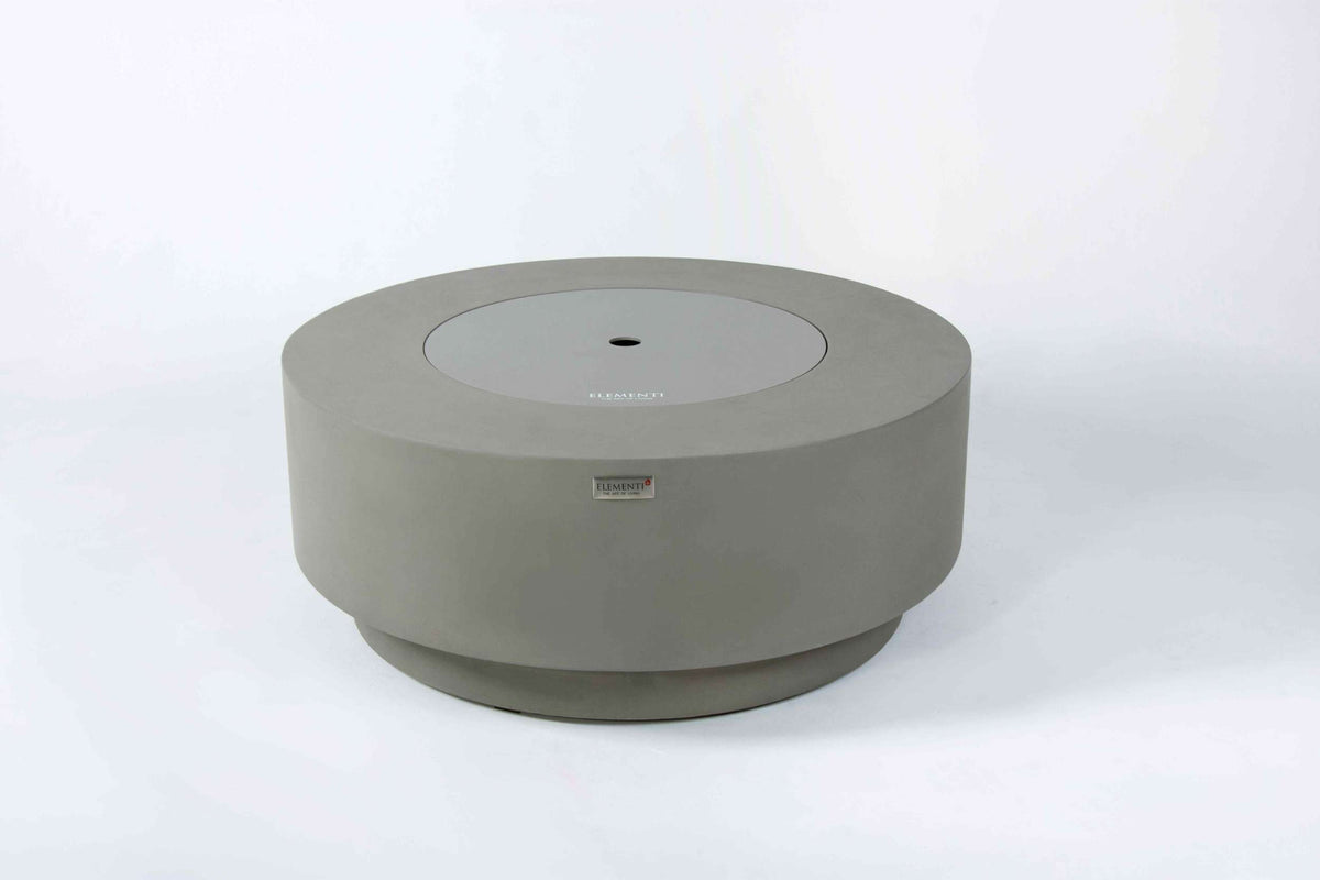 Elementi Plus Colosseo Round Concrete Fire Pit Table