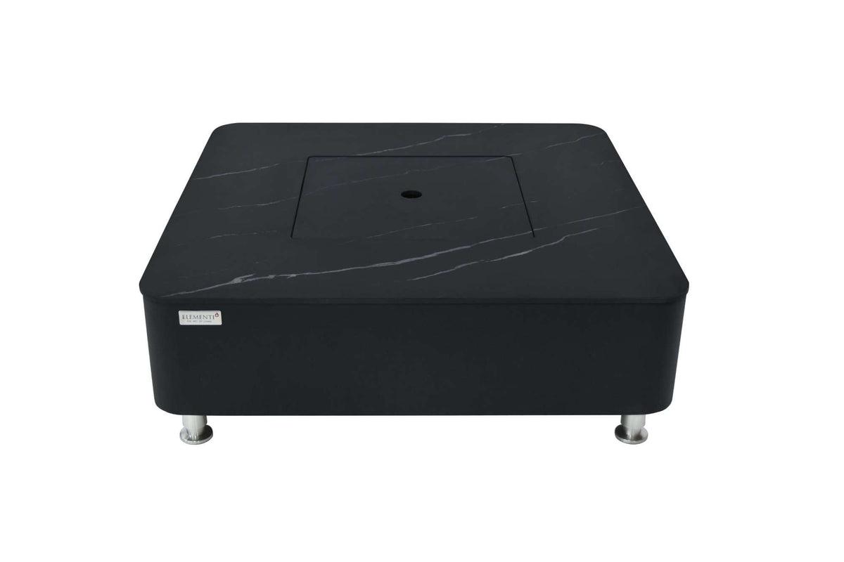 Elementi Plus Copenhagen Marble Porcelain Fire Table
