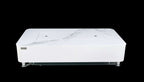 Elementi Plus Athens Rectangular Marble Concrete Base Fire Pit Table