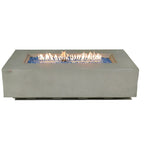 Elementi Plus Meteora Rectangular Concrete Fire Pit Table