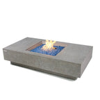 Elementi Plus Monte Carlo Rectangular Concrete Fire Pit Table
