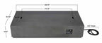 Real Flame Aegean 70" Rectangle Propane or Natural Gas Fire Pit Table