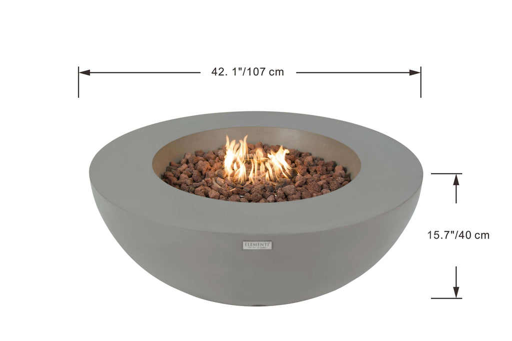 Elementi Lunar Bowl Fire Table