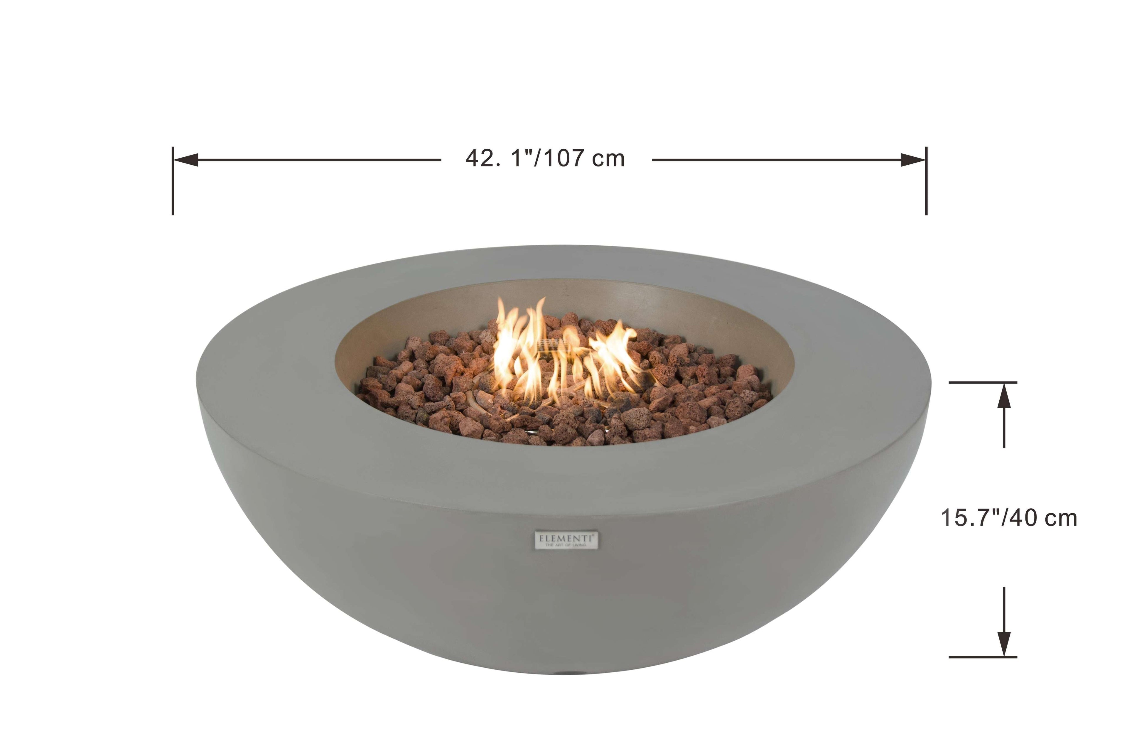 Elementi Lunar Bowl Fire Table